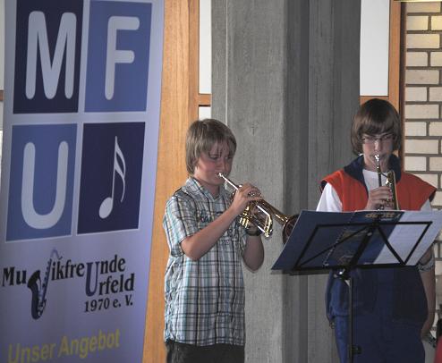 Ein Trompetenensemble